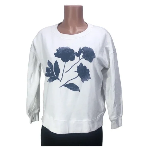 J.Crew Sweater White Knit Cotton Crew Women's XSMALL White - Picture 5 of 15